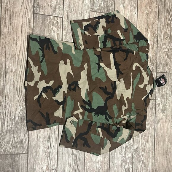 TRU-SPEC Camouflage Military Jacket Men's XS Regular 100% Cotton Fatigues NWT - Picture 6 of 9